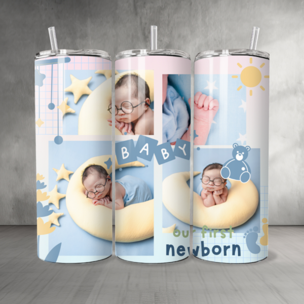 Baby 13 Custom Personalized Pictures & Text Tumbler 20 oz
