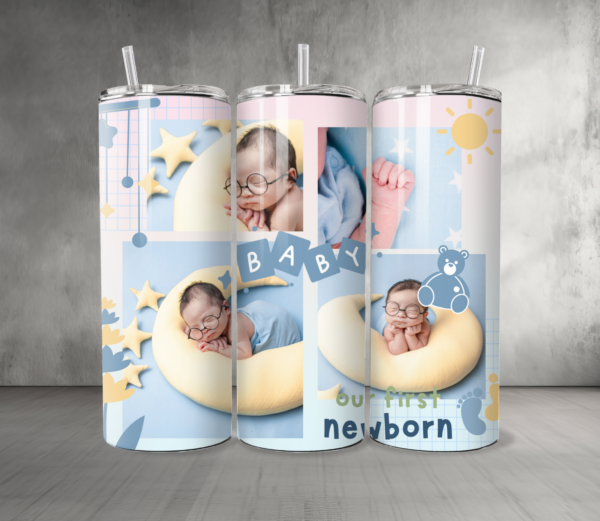 Baby 13 Custom Personalized Pictures & Text Tumbler 20 oz