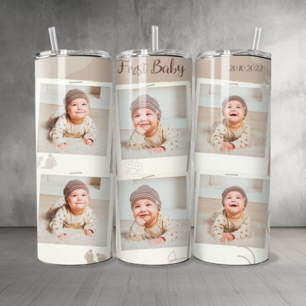 Baby 20 Custom Personalized Pictures & Text Tumbler 20 oz