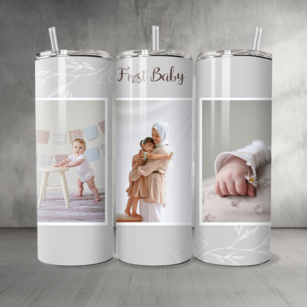 Baby 21 Custom Personalized Pictures & Text Tumbler 20 oz