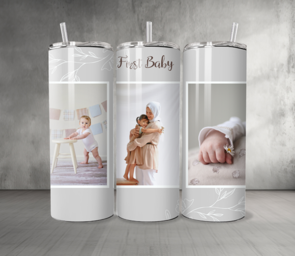 Baby 21 Custom Personalized Pictures & Text Tumbler 20 oz