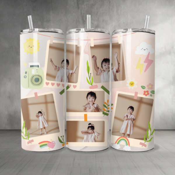 Baby 22 Custom Personalized Pictures & Text Tumbler 20 oz