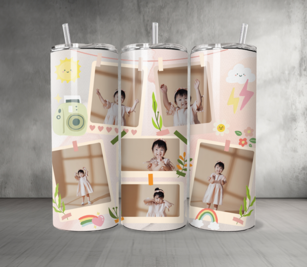 Baby 22 Custom Personalized Pictures & Text Tumbler 20 oz