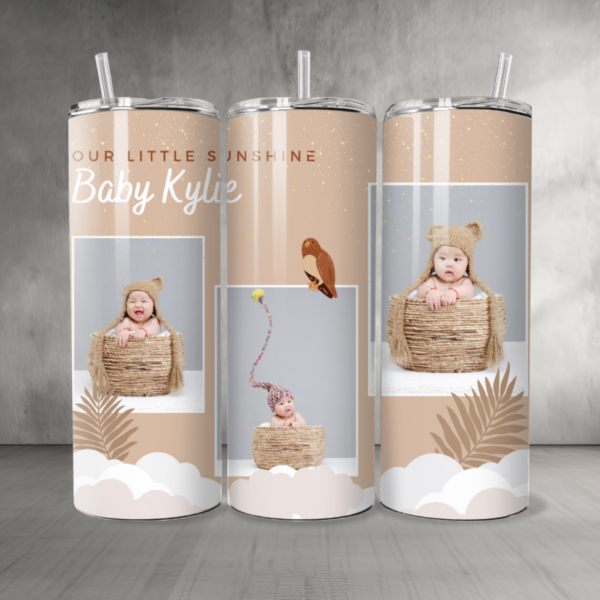 Baby 25 Custom Personalized Pictures & Text Tumbler 20 oz