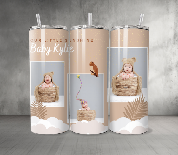 Baby 25 Custom Personalized Pictures & Text Tumbler 20 oz