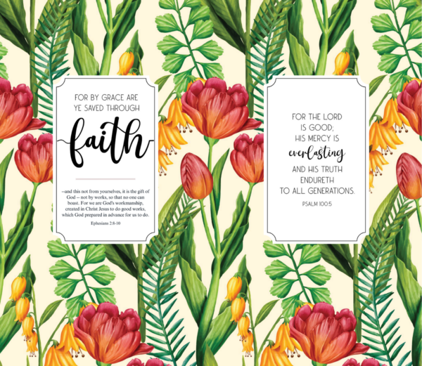 Pattern-Flowers-11-Custom-Personalized-Tumbler-20-oz - Image 2