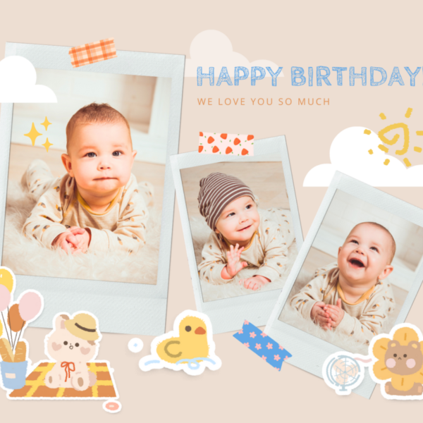 Baby 11 Custom Personalized Pictures & Text Tumbler 20 oz