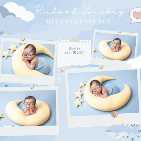 Baby 24 Custom Personalized Pictures & Text Tumbler 20 oz