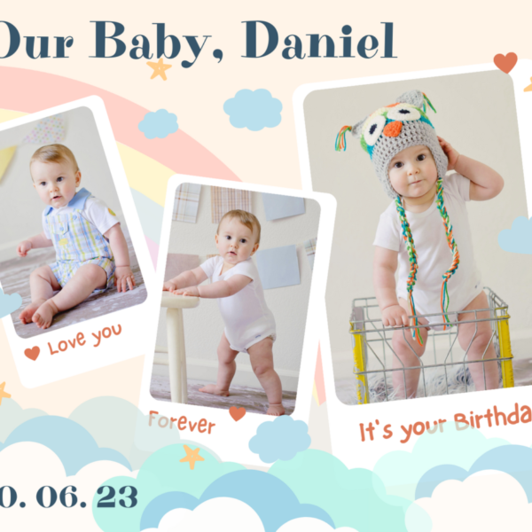 Baby 26 Custom Personalized Pictures & Text Tumbler 20 oz