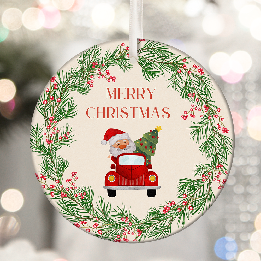 Pre-made Custom Personalized-Text Christmas Ornaments 18