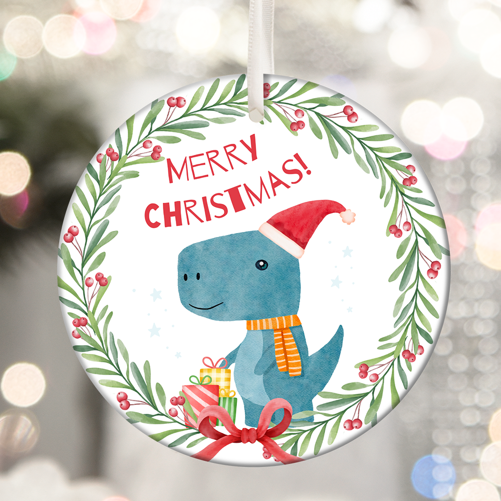 Pre-made Custom Personalized-Text Christmas Ornaments 20