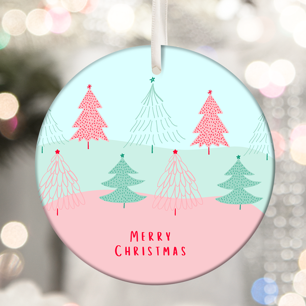 Pre-made Custom Personalized-Text Christmas Ornaments 23