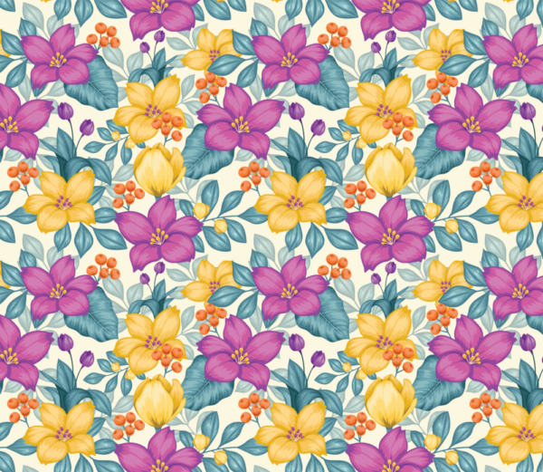 Pattern-Flowers-13-Custom-Personalized-Tumbler-20-oz - Image 2