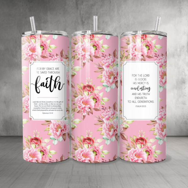 Pattern-Flowers-04-Custom-Personalized-Tumbler-20-oz
