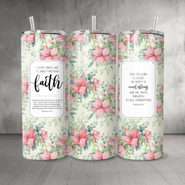 Pattern-Flowers-06-Custom-Personalized-Tumbler-20-oz