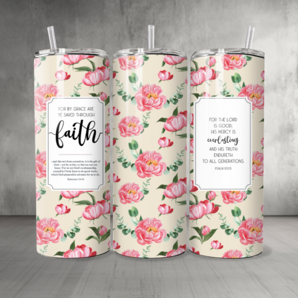 Pattern-Flowers-07-Custom-Personalized-Tumbler-20-oz