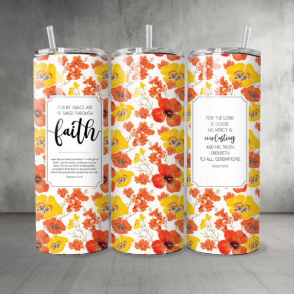 Pattern-Flowers-08-Custom-Personalized-Tumbler-20-oz
