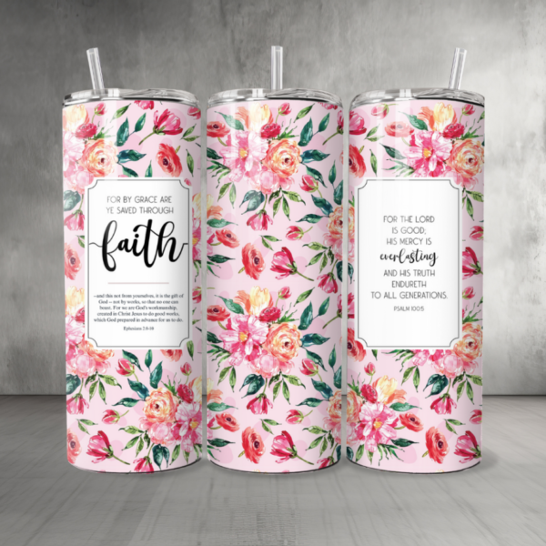 Pattern-Flowers-10-Custom-Personalized-Tumbler-20-oz