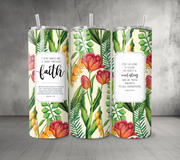 Pattern-Flowers-11-Custom-Personalized-Tumbler-20-oz