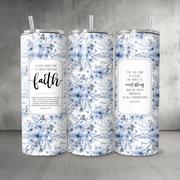 Pattern-Flowers-16-Custom-Personalized-Tumbler-20-oz