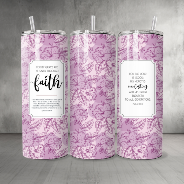 Pattern-Flowers-17-Custom-Personalized-Tumbler-20-oz