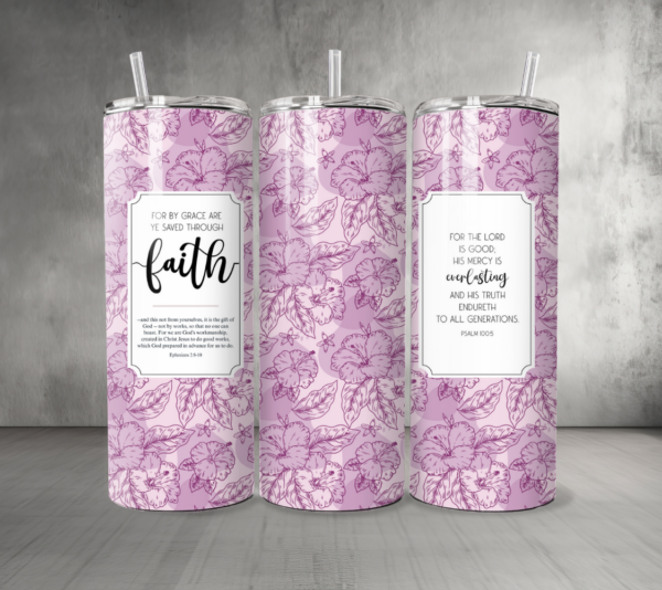 Pattern-Flowers-17-Custom-Personalized-Tumbler-20-oz