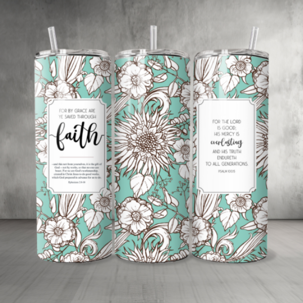 Pattern-Flowers-18-Custom-Personalized-Tumbler-20-oz