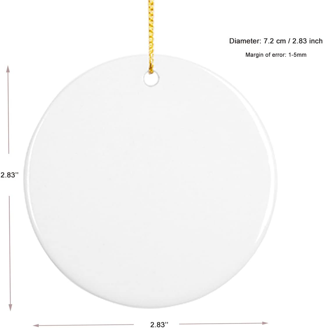 Custom Personalized Pictures & Text Christmas Ornaments 11 - Image 2