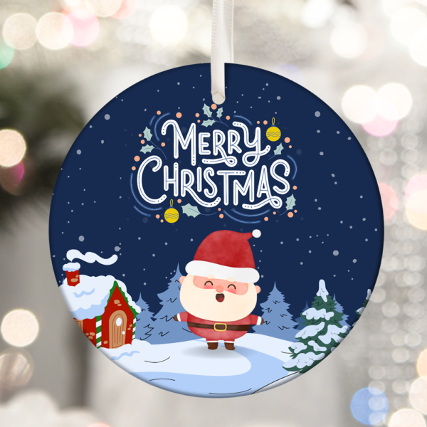 Pre-made Custom Personalized-Text Christmas Ornaments 02 - Image 2