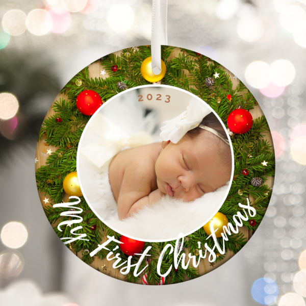 Custom Personalized Pictures & Text Christmas Ornaments 08