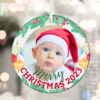 Custom Personalized Pictures & Text Christmas Ornaments 09